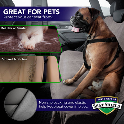 Waterproof Car back seat cover for pets by Seatshield