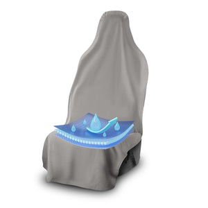 UltraSport SeatShield - Waterproof Car Seat Protector - Gray