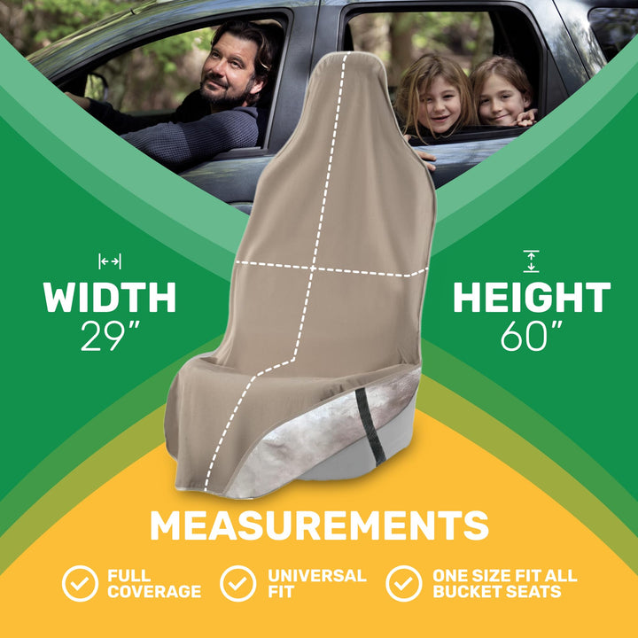 EliteSport+ Non-Slip Waterproof Seat Cover - Tan