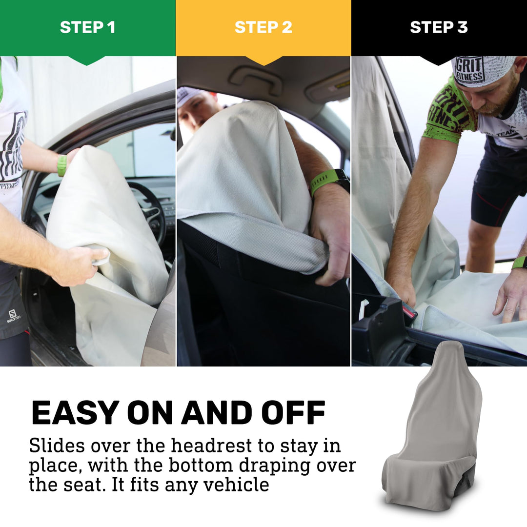 UltraSport SeatShield - Waterproof Car Seat Protector - Gray