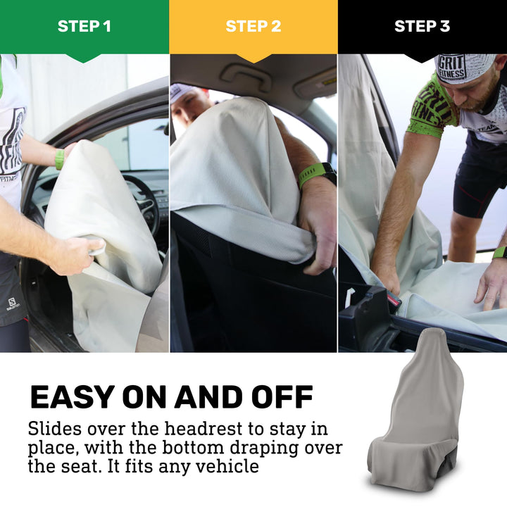UltraSport SeatShield - Waterproof Car Seat Protector - Gray