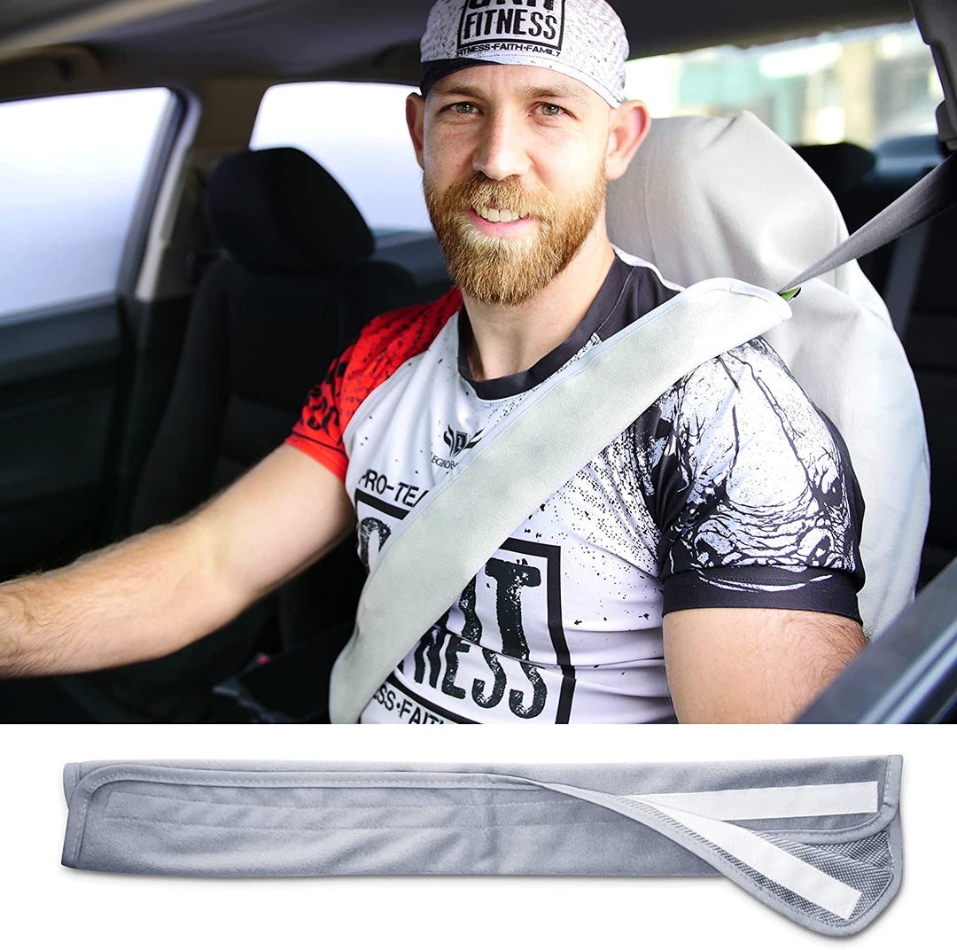 Seat Belt Cover - Gray (2-Pack)