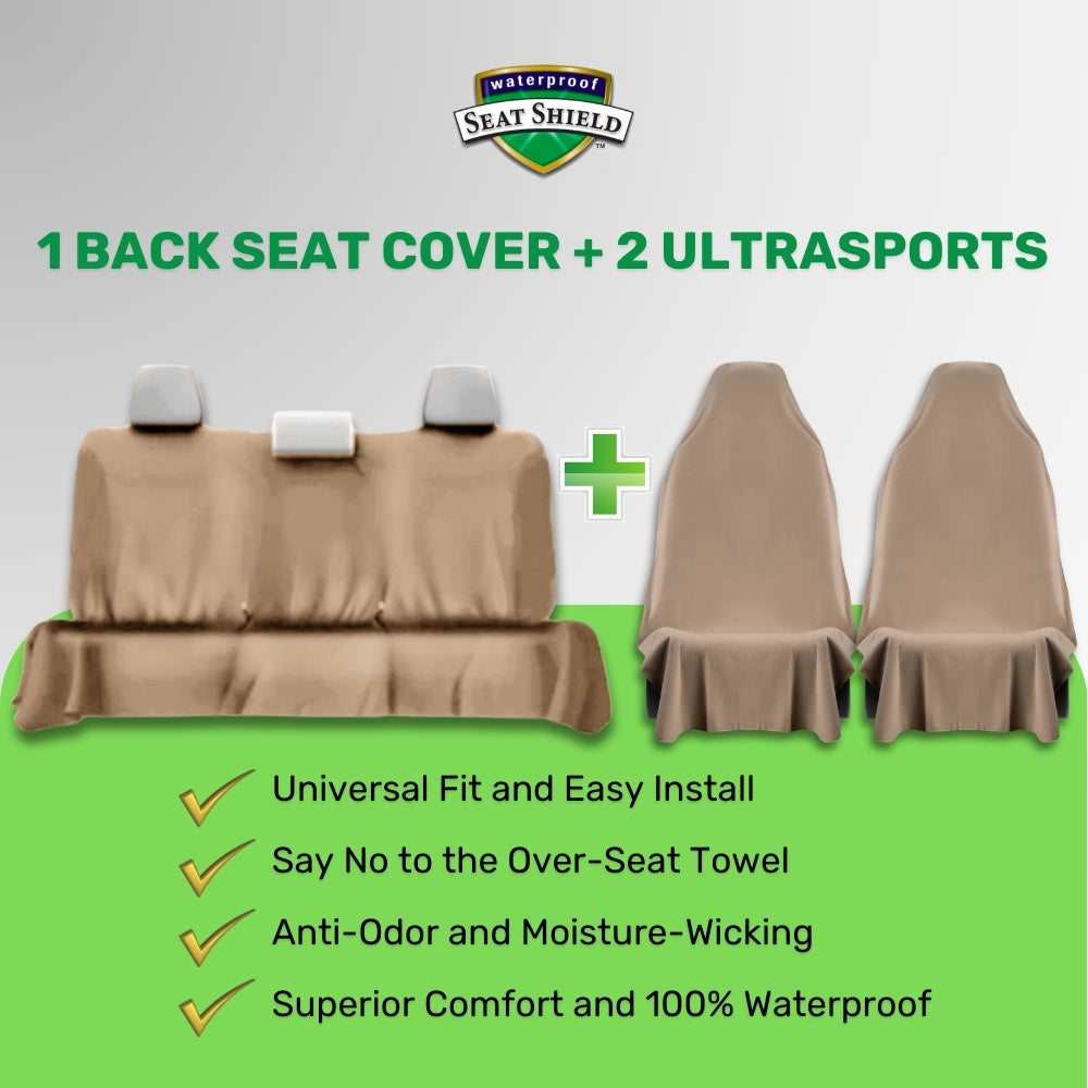 Back Seat (Tan) + 2 UltraSports (Tan) Bundle