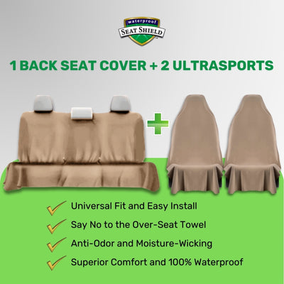 Back Seat (Tan) + 2 UltraSports (Tan) Bundle