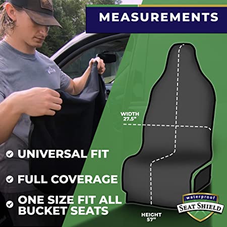 Tan Seatshield - Universal fit car seat covers -measurements