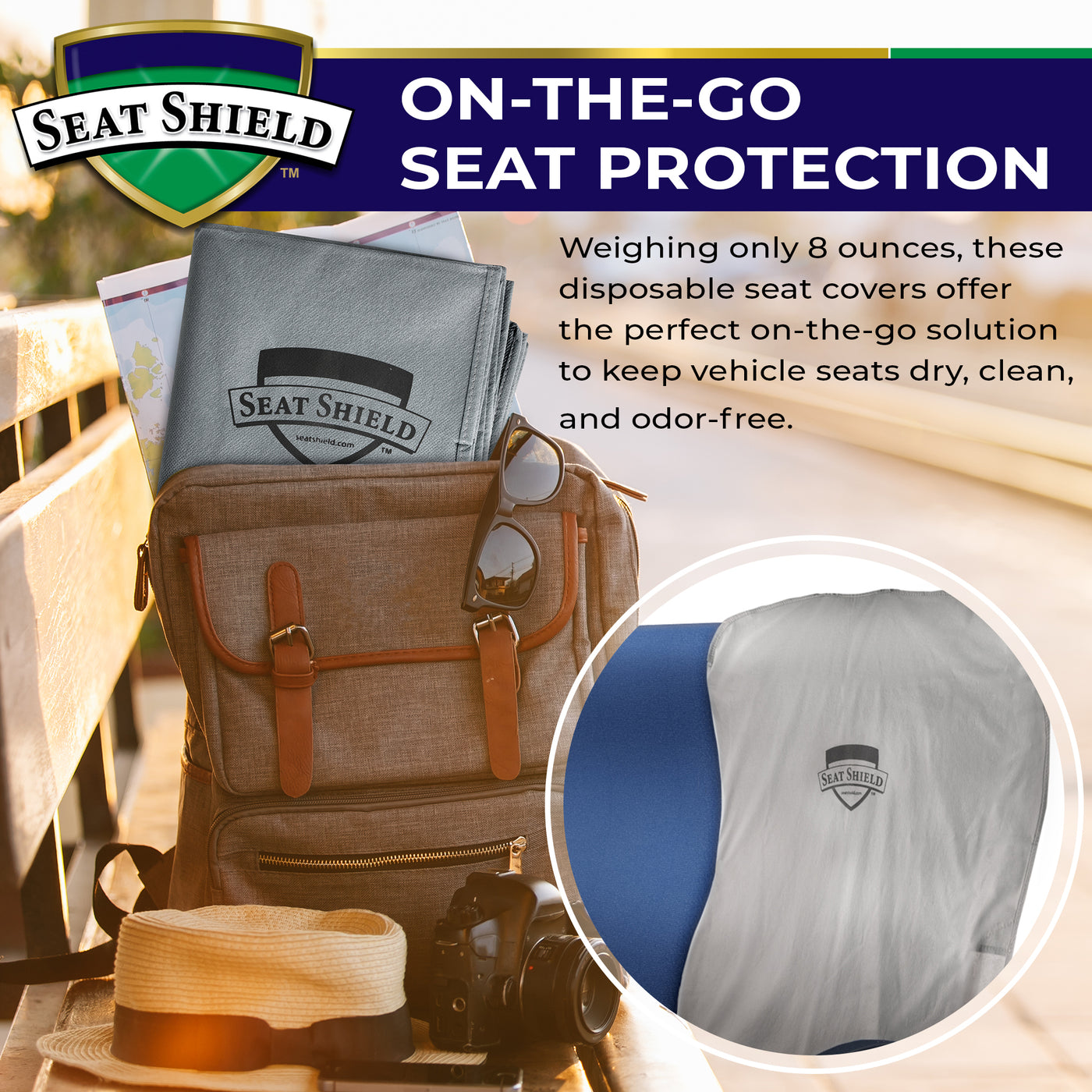 SeatShield Disposable Seat Cover On-The-Go Seat Protection