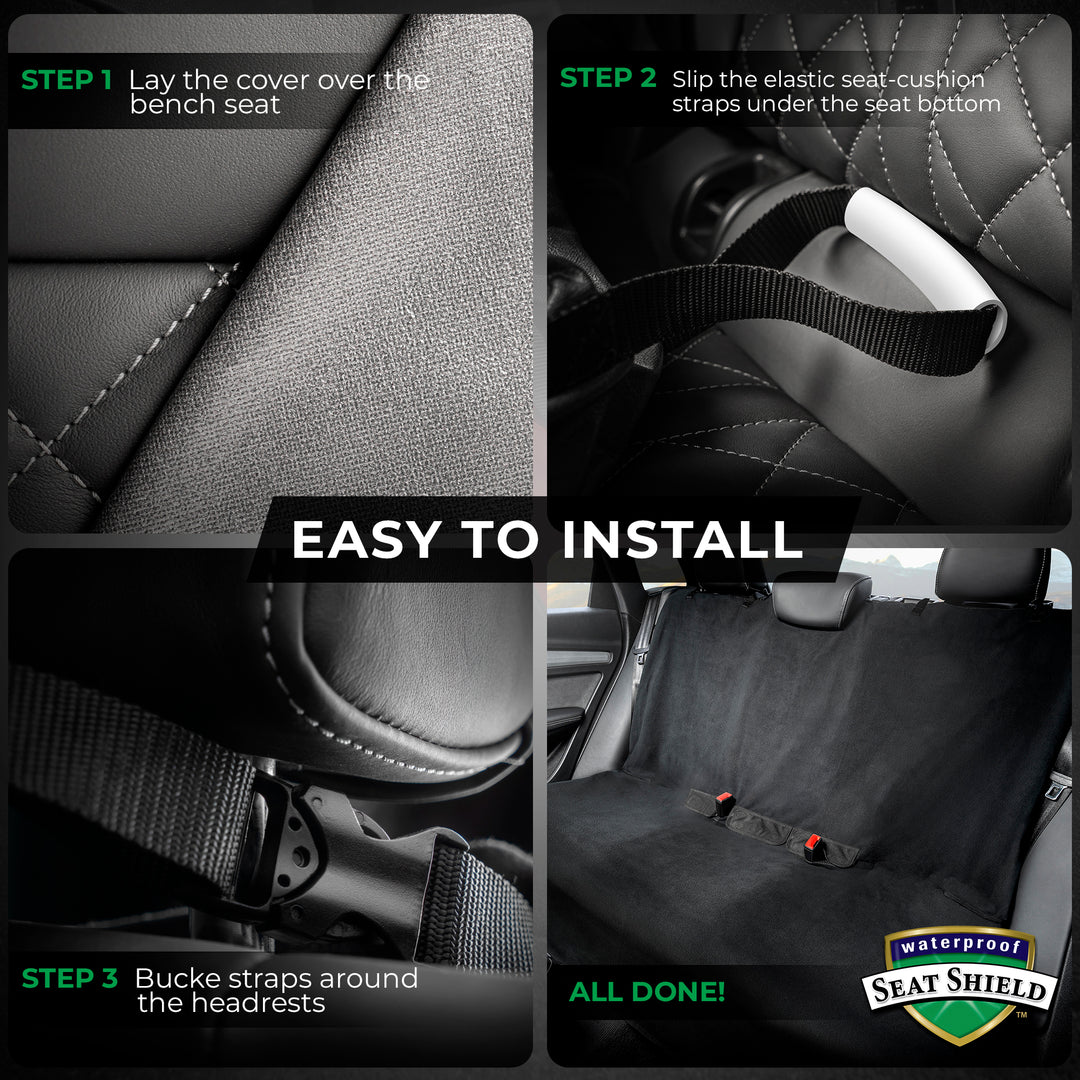 SeatShield Back Seat Cover - Black