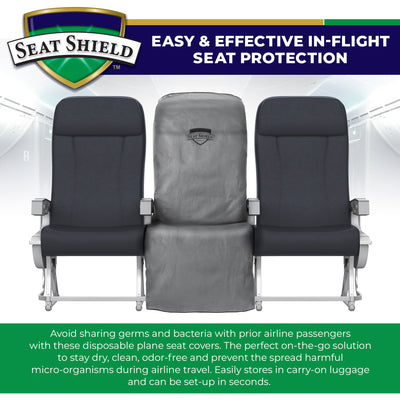 Seatshield Airplane Seat Cover -  Easy & Effective In-Flight Seat Protection