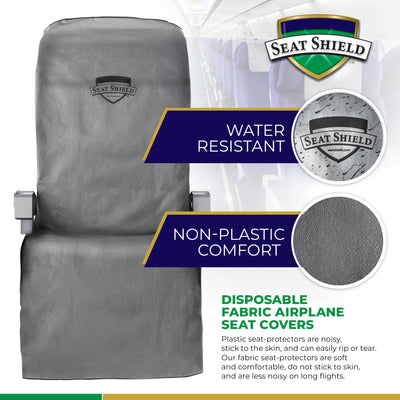 Seatshield - Water resistant airplane seat cover